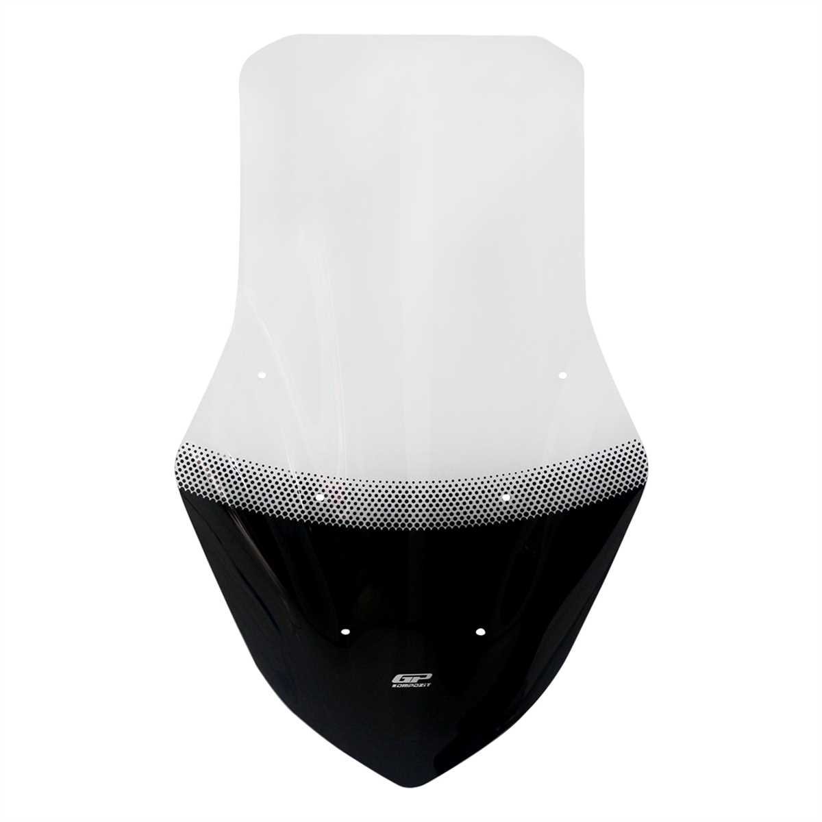 GP Kompozit Yamaha NMAX 125 / 155 2021-2024 Uyumlu Ayaklı Tur Camı Şeffaf 72 cm