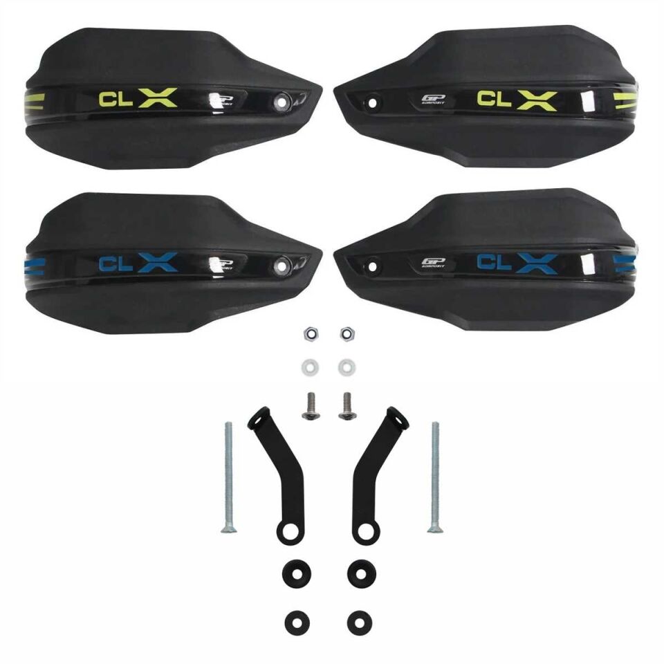 GP Kompozit CF Moto 250 CL-X 2022-2024 Uyumlu Plastik Elcik Koruma Siyah Sarı