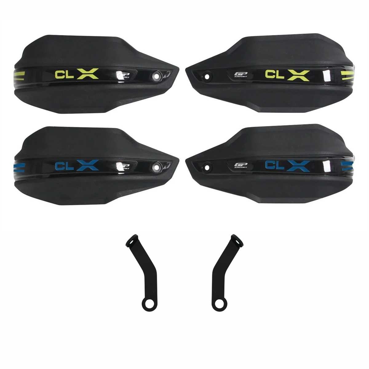 GP Kompozit CF Moto 250 CL-X 2022-2024 Uyumlu Plastik Elcik Koruma Siyah Sarı