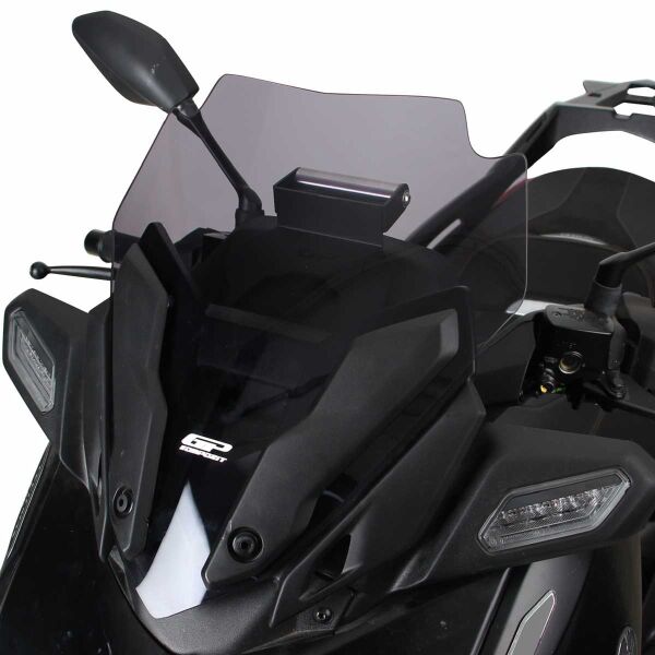 GP Kompozit Yamaha XMAX 250 2024 Uyumlu Spor Ön Cam Füme 40 cm