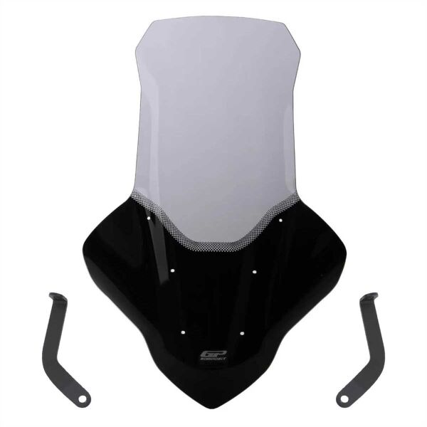 GP Kompozit Yamaha NMAX 125 / 155 2021-2024 Uyumlu Elcikli Uzun Tur Camı Füme 82 cm