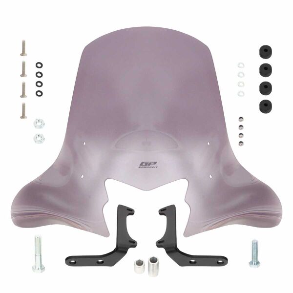GP Kompozit Honda Dio 2021-2024 Uyumlu Ön Cam Füme 58 cm
