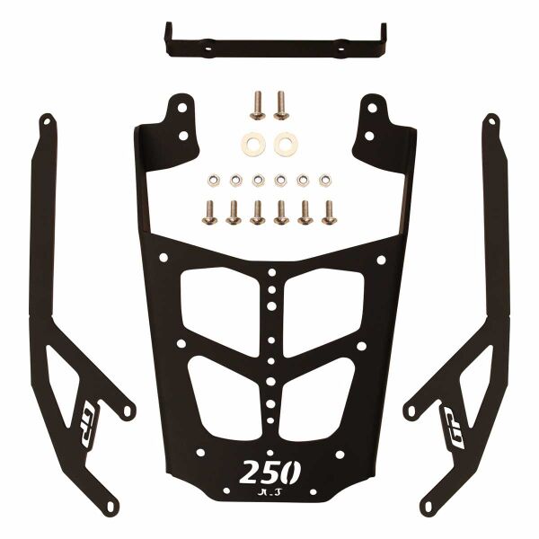 GP Kompozit Bajaj Pulsar F 250 2022-2024 Uyumlu Arka Çanta Demiri Siyah