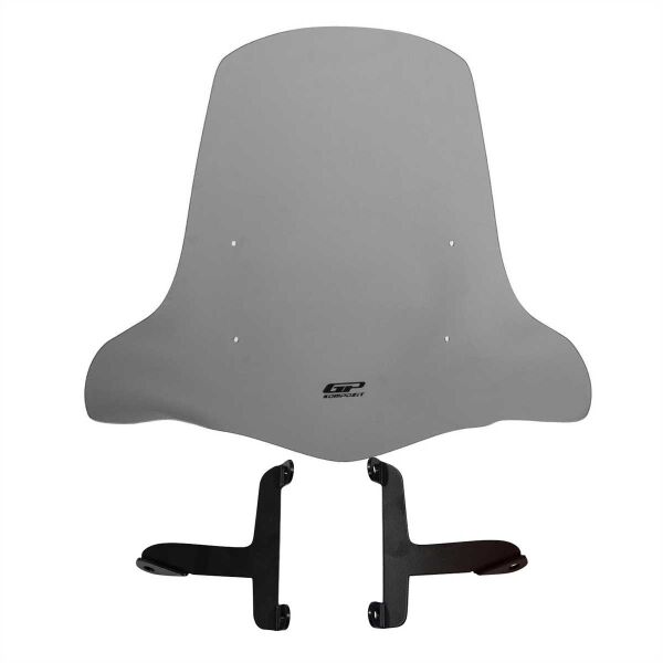 GP Kompozit Scooter Universal 2020 Uyumlu Elcikli Ön Cam Füme 59 cm