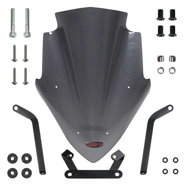 GP Kompozit Bajaj Pulsar NS 200 2011-2024 Uyumlu Ön Cam Füme 47 cm