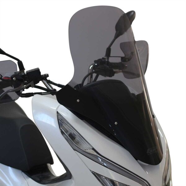 GP Kompozit Honda PCX 125 2018-2020 Uyumlu Ön Tur Camı Füme 71 cm