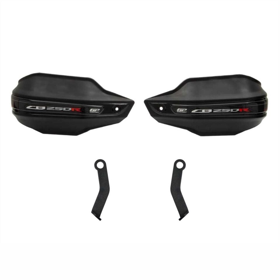 GP Kompozit Honda CB250R 2018-2024 Uyumlu Plastik Elcik Koruma Siyah