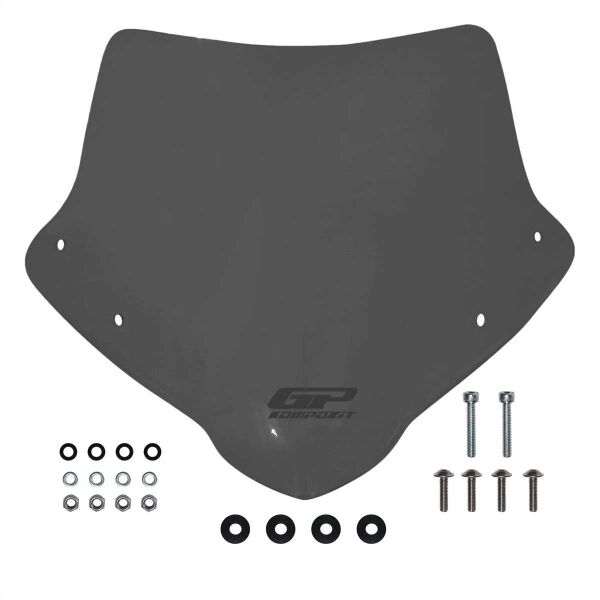 GP Kompozit Honda CB750 Hornet 2023-2024 Uyumlu Ön Cam Füme 28 cm