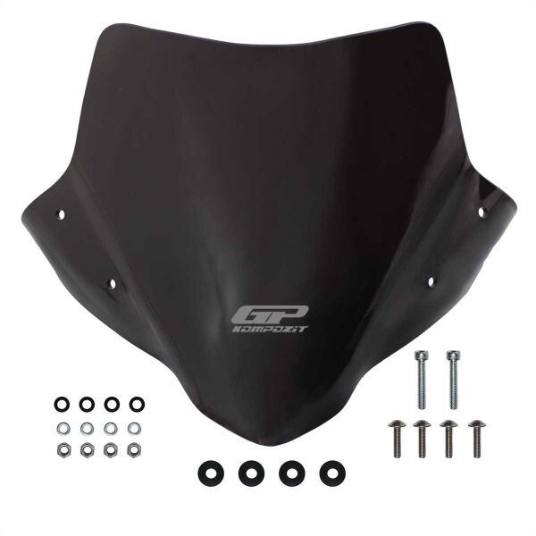 GP Kompozit Honda CB750 Hornet 2023-2024 Uyumlu Ön Cam Siyah 28 cm