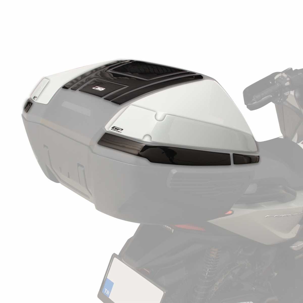 GP Kompozit Honda Forza 250 2018-2025 Uyumlu Çanta Pad Seti Nardo Gri