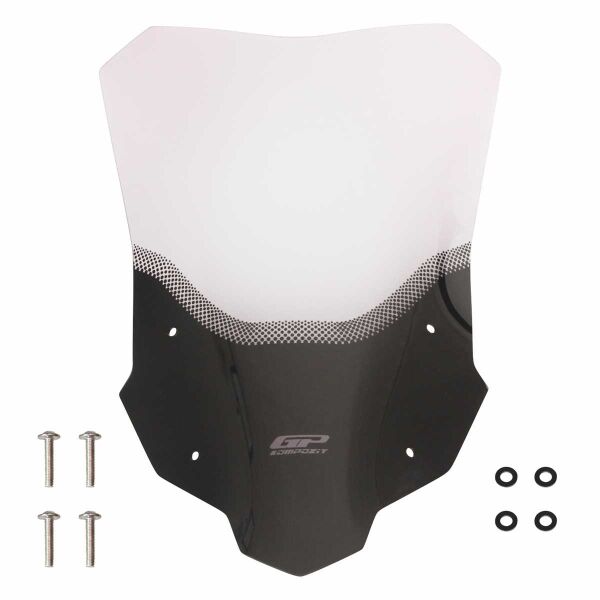 GP Kompozit Honda XL750L Transalp 2023-2024 Uyumlu Ön Cam Şeffaf 53 cm